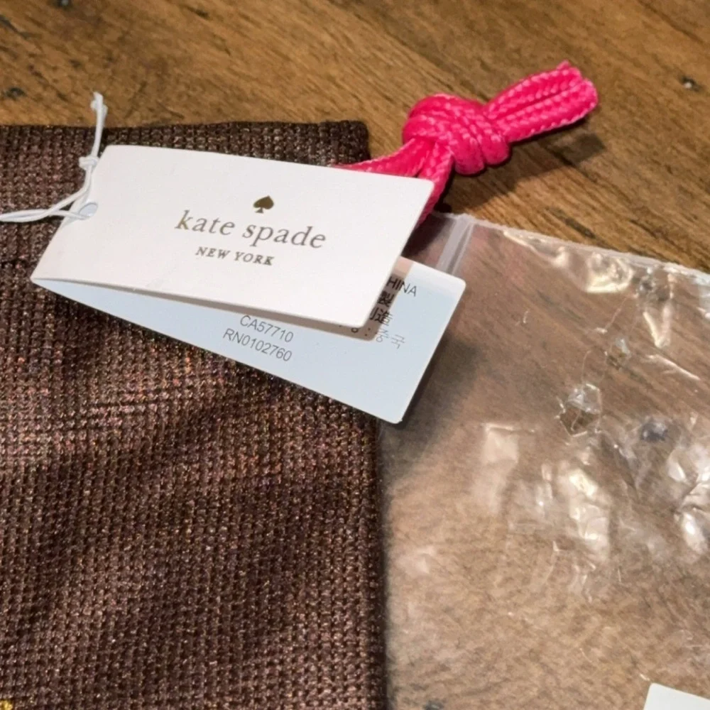 NWT Kate Spade pink bonnet (956) leather bow wrap bracelet wrap things up $78 - Picture 5 of 12